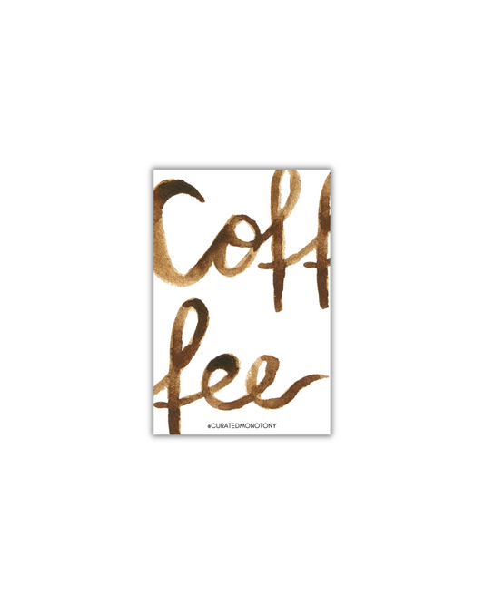 Printable CM Cafe Coffee Script Dashboard/Journaling Card