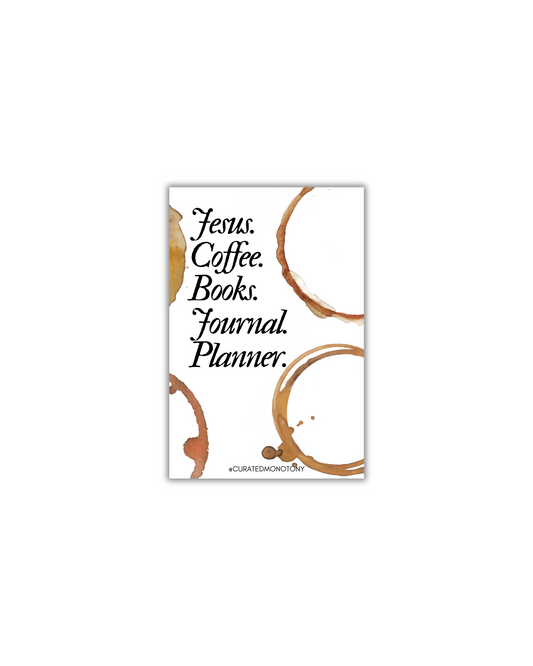 Printable CM Cafe Jesus and Coffee Dashboard/Journaling Card