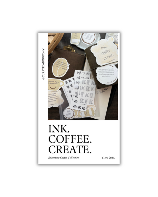 Ink. Coffee. Create. Dashboard/Journaling Card
