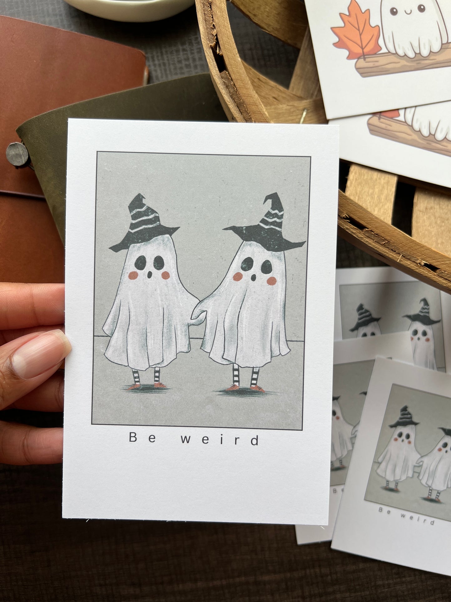 Stay Weird Halloween Postcard