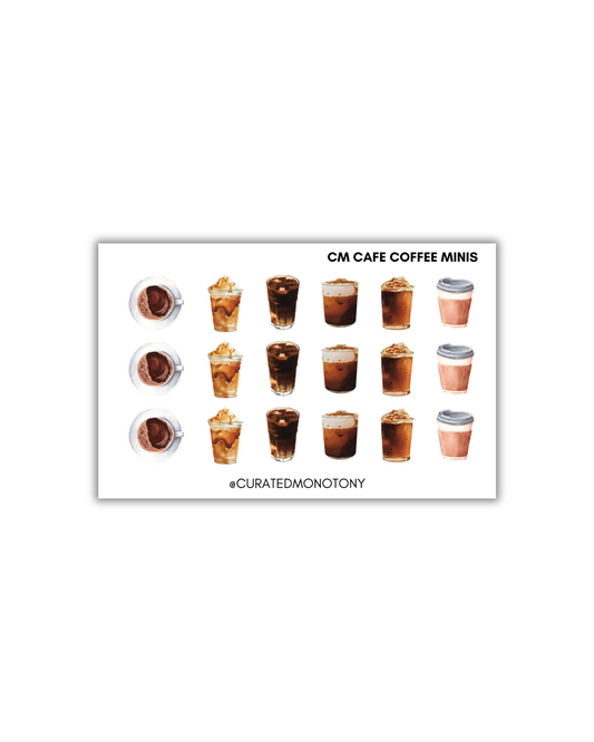 CM Cafe Mini Coffee Stickers