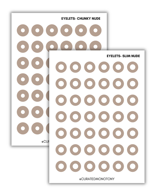 Nude Eyelet Stickers