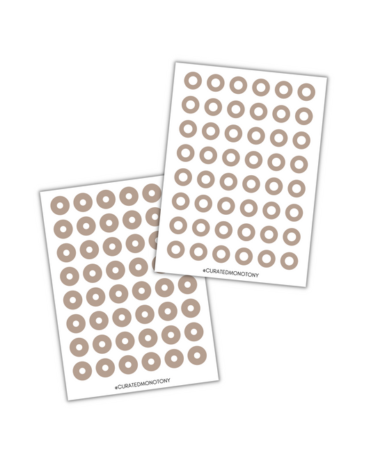 Nude Eyelet Stickers