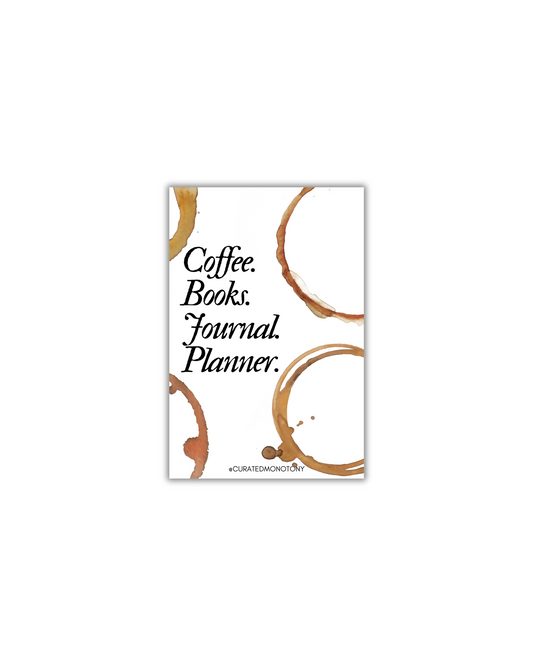 Printable Coffee Dashboard/Journaling Card