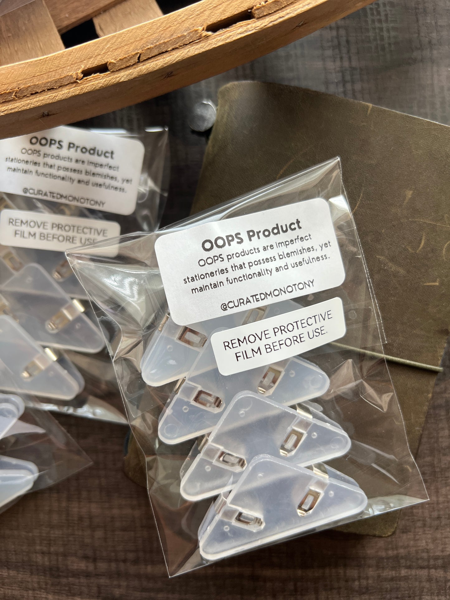 OOPS Product- Corner Paper Clip Set