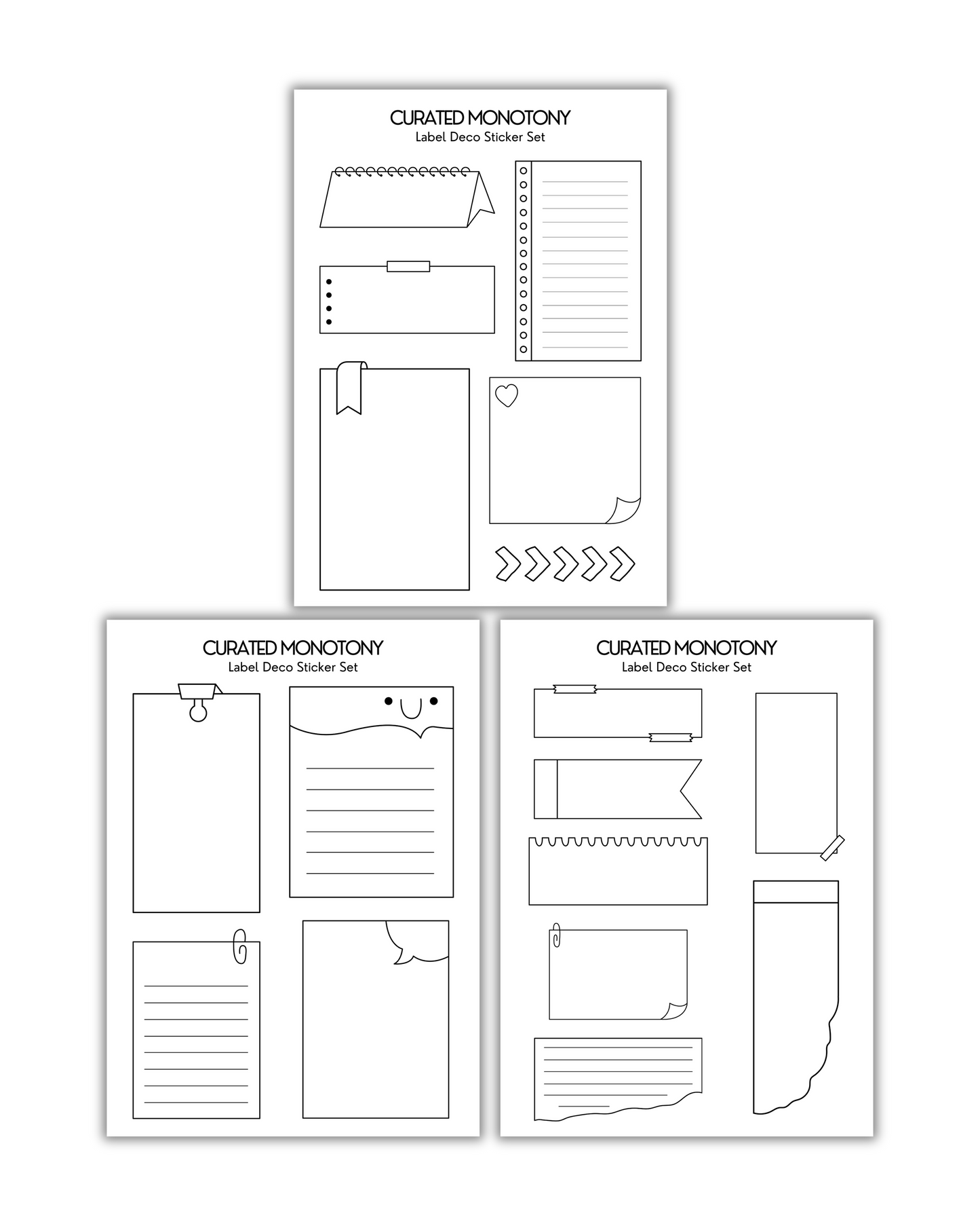 Deco Labels Sticker Set