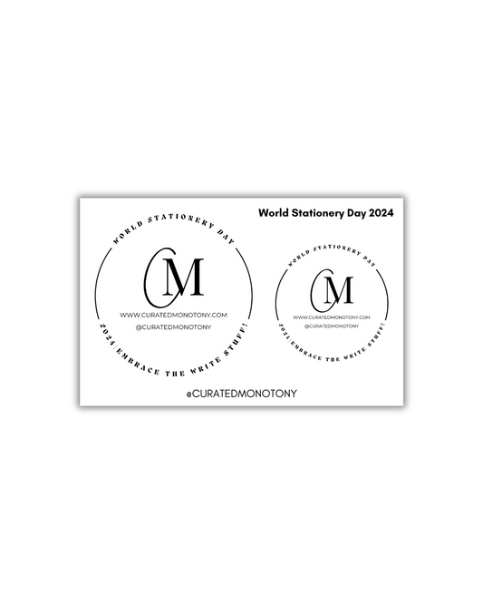 Printable 2024 World Stationery Day Badge