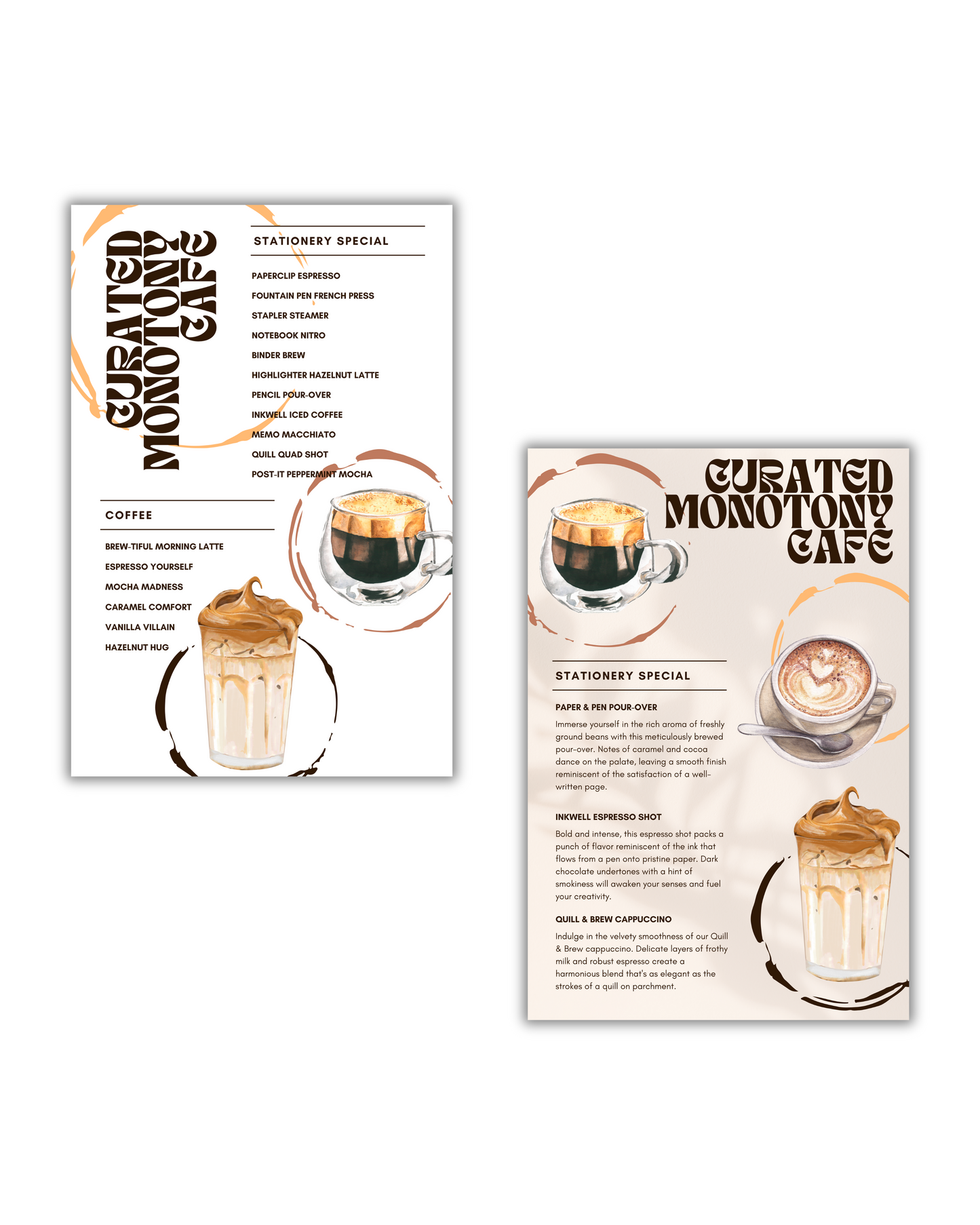 Printable CM Cafe Journaling Card